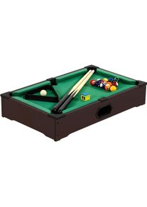 Games Planet Mini Billardtisch NANO + Zubehör, dunkel