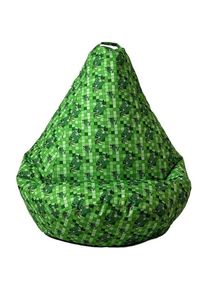 Go Gift, Sitzsack, Sako Tasche Pouffe Birnendruck Minecraft XXL 140 x 100 cm