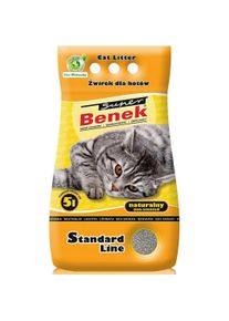 Super Benek Certech Standard Natural - Katzenstreu Klumpend 5 l (Klumpend, Nicht staubend, 4.90 kg), Katzenstreu