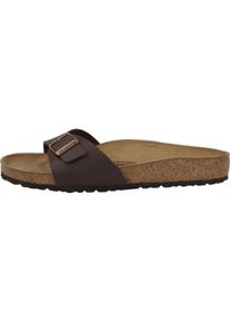 Birkenstock, Damen, Sandalen, Madrid Birko-Flor schmal, Braun, (36)