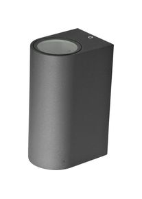 EVN-Lichttechnik, Gartenbeleuchtung, LED-Wandleuchte Up+Down IP44 637215 2x11W GU10 anthrazit IP44 (GU10, IP44)