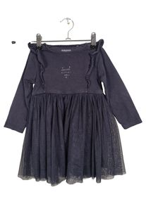 STACCATO Freizeitkleid Kinder Gr. 86 Blau Punkte Rüschen Baumwolle Sommerkleid