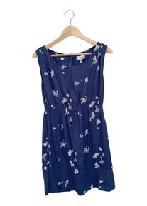 Element Damen Freizeitkleid Gr. 36/S Blau Floral Casual Bohemian Sommerkleid