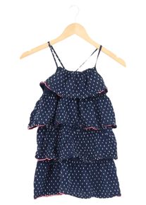 Hatley Sommerkleid Kinder Gr. 116 Blau Punkte Maritim Baumwolle