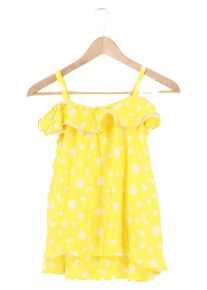 United Colors Of Benetton UNITED COLORS BENETTON Sommerkleid Gr. 38 Gelb Blumenmuster Rüschen Kinder