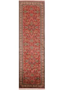 Cashmere Silk Orientalsk teppe 280 x 80 Rød (Indian) Håndknyttet