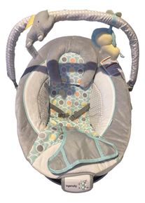 Ingenuity Babywippe Babyschaukel Grau Punkte mit Vibration & Musik