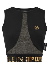 Plein Sport Sporttop 'Statet' Damen senf / schwarz Größe S