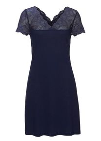Lascana Nachthemd Damen navy Größe XS/S