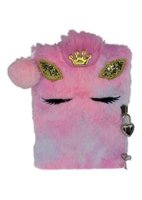 Tinka Plush Diary with Lock - Horse w/ Crown