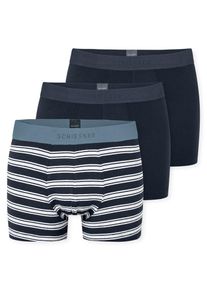 Schiesser Trunk ' 95/5 Organic Cotton ' Herren blau, weiß Größe S Gestreift