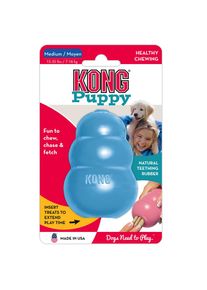Kong Puppy Jouet pour chiot - bleu - M : L 5,6 x l 5,6 x H 8,6 cm environ