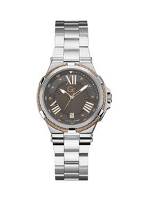 Gc Dames Analoog horloge 'Structura Cable' bruin / zilver One Size
