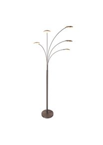 Steinhauer Mexlite Lámpara de Pie LED Acero inoxidable, 5 luces