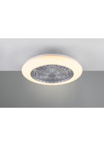 Ventilateur Reality Stralsund LED Titane, 1 lumière, Télécommandes