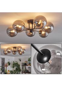 hofstein Chehalis Plafondlamp - Glas 15 cm Rookkleurig, 6-lichts