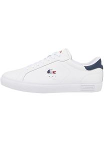 Lacoste Sneaker low Herren weiß Größe 43 Logoprint