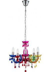Lustre Globo Multicolore, 5 lumières