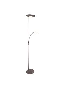 Lampadaire Steinhauer Zenith LED Acier inoxydable, 2 lumières