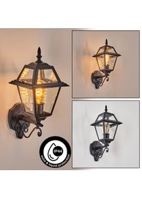 hofstein Fornelos Buitenlicht, Wandlamp voor buiten, Wandlamp Zwart, 1-licht