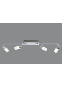 Plafonnier Trio 8214 LED Aluminium, Chrome, Acier inoxydable, 4 lumières