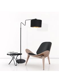 Lampadaire Steinhauer Linstrom Noir, 2 lumières