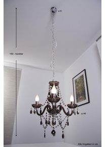 Lustre Reality Noir, 3 lumi&egrave;res