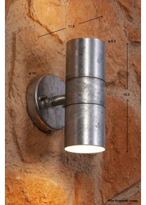 Konstsmide MODENA Wandleuchte Grau, 2-flammig