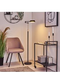 hofstein Norrlida Golvlampa LED Krom, Svart, 1-ljuskällor