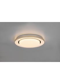 Plafonnier Reality Atria LED Noir, Blanc, 1 lumi&egrave;re, T&eacute;l&eacute;commandes