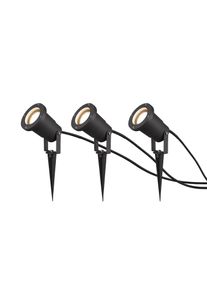 Trio Ubangi Strahler Anthrazit, 3-flammig