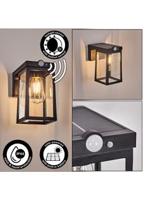 hofstein Verup Wandlamp voor buiten, Wandlamp LED Zwart, 1-licht, Bewegingsmelder