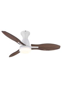 Gale Ventilateur de plafond lumineux Luminaires Globo Lighting LED Couleur bois, Écru, Blanc, 1 lumière, Télécommandes