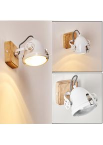 hofstein Applique murale Coruna Bois clair, Blanc, 1 lumière