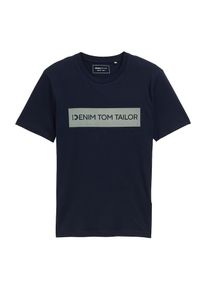 Tom Tailor Denim Koszulka dla mężczyzn granatowy / nakrapiany szary Rozmiar XL