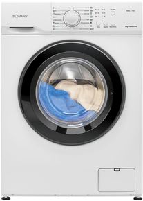 Bomann WA 7161 6kg Frontlader Waschmaschine, 60 cm breit, 1000 U./min, 16 Waschprogramme + Extraspülen, weiß