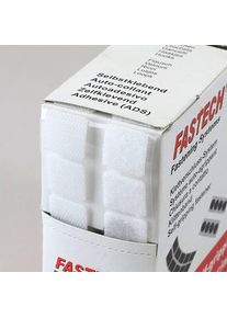 1 Bollini quadrati a strappo in scatola dispenser, 230 set, 20 mm, autoadesivo bianco | Formato: 20 x 20 mm, Plastica