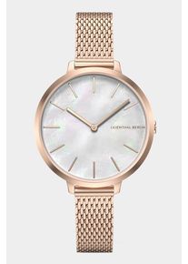 Women's Watch - Rosegold - Surgical steel case, Sapphire-hardened mineral glass, Mesh Strap - 30mm , Miyota Quartz Movement - Lilienthal Berlin