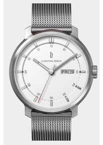 Men's Automatic Watch &ndash; Silver White - Brushed Steel Case, Sapphire Glass, Mesh Bracelet - 42h Power Reserve, 42mm , Japanese Automatic Movement -