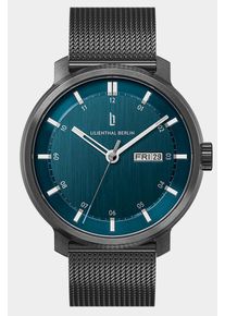 Men's Automatic Watch &ndash; Dark Silver Blue - Brushed Steel Case, Sapphire Glass, Mesh Bracelet - 42h Power Reserve, 42mm , Japanese Automatic Movement -