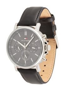 Tommy Hilfiger Heren Analoog horloge zwart / zilver One Size