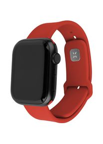 Fixed Silikone rem SET til Apple Watch 42/44/45mm Rød (Silikon), Uhrenarmband, Rot