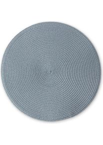 CONTINENTA, Tischset, Tischset, graublau, Ø 38 cm (1 Stk., 38 x 38 cm)