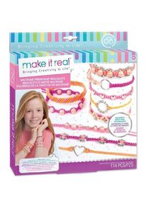 Make It Real - Makramee-Freundschaftsarmband herstellen, Handarbeitsset, Mehrfarbig