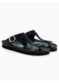 Sunbay Leren teenslippers "Camelia" zwart - 65% | Maat: 36 |