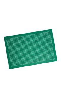 1 Tapete de corte, A3, 45 x 30 cm, superficie autocurativa, cuadrícula verde|negro