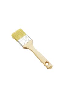 1 Brocha plana 50 mm (z&oacute;calo) - tama&ntilde;o 2", madera|acero, marr&oacute;n