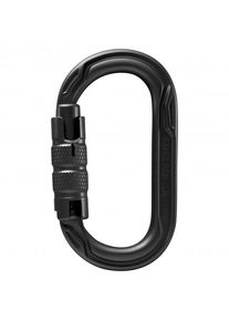 Edelrid - Oval Power 2500 Triple II - L&aring;sekarabiner, svart/gr&aring;tt