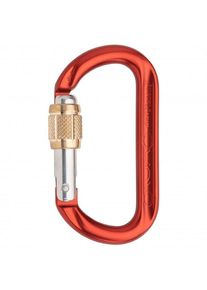 AustriAlpin - Ovalo GI Alu Schrauber - Skrukarabiner, r&oslash;d