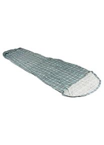 Cocoon MummyLiner Cotton Flanell Travel sleeping bag (241 x 90/56 cm, grey/turquoise)